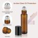 ComSaf 10ml Essential Oils Roller Bottles - 12 Set Anti-UV Glass Roll-On Bottles for Doterra & Bergamot Essential Oils | Perfect for Massage & Aromatherapy - Buy Online on GoSupps.com