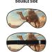 BREAUX Desert Sand Camel Print Double Sided Eye Mask | Blackout Sleep Mask for Women & Men - Ultimate All-Night Comfort - Buy Online on GoSupps.com