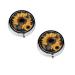 Butterflies and Sunflowers Printed Mini Round Pill Box Pill Box 3 Compartment Medicine Pill Case Pill Organizer Travel Pillbox Portable Pill Box for Pocket Home Office Use