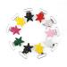 Yuecoom Suspender Clips 10pcs Durable Round Suspender Clips Pacifier Holder Clip Craft Supplies