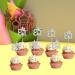 Eid Mubarak Cupcake Toppers 20pcs Glitter Star Moon Eid Cupcake Toppers Eid Mubarak Cake Topper for Eid Party Muffin Cake Decor Silver - Buy Online on GoSupps.com