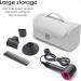 Travel Hair Dryer Case for Dyson Airwrap - Portable Carrying Bag with Non-slip Hook | Hair Tools Storage for Straighteners & Curling Irons (Gray - Buy Online on GoSupps.com