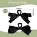 2pcs Big Bow Hair Claw Clips for Women - French Bow-knot Barrettes for Thick Thin Hair - Nonslip Black Bow Hair Claws - Perfect for Birthday Party, Show, Christmas & Thanksgiving - Buy Online on GoSupps.com