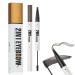 Sinye Microblading Eyebrow Pencil 2in1 DualEnd Eyebrow Pen with Gel Long Lasting Waterproof 4fork Tip Makeup Pen for Women Black Brown