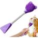 Cat Chin Scrubber - Manual Scrubber Brush for Cats Lightweight Design Soft Chin Brush for Face Jaw Chin Gums and Tongue Cleaning Purple - Buy Online on GoSupps.com
