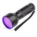 UV flashlight black light flashlight with 51 LEDs light 395nm ultraviolet lamp for amber geocaching hunt pet urine detector for dried urine spots of dogs & cats (black)