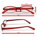 Re-gen 8-Piece Slim Style Low Profile Reading Glasses for Men - Black Brown Red - 2.5 Diopters - International Shipping Available - Buy Online on GoSupps.com