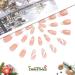 Vatocu Christmas False Nails - Short Red Press On Nails with Snowflakes, Elk, Snowman Designs (24pcs) for Women and Girls - Buy Online on GoSupps.com