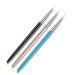 Aoshang 3pcs Nail Art Liner Brushes UV Gel Painting Acrylic Nail Design Nylon Brush  Nail Dotting Painting Drawing PenSize 7/9/11mm