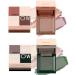 Jolilab 3-in-1 Eye Shadow Box Nude Colors Eyeshadow Palette Natural Nude Matte Professional Beauty Makeup Non Flying Powder.0.27oz ((01# Springtime+05#Aomi Hibari))