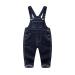 KIDSCOOL SPACE Baby & Little Boys/girls Water Washed Ripped Soft Denim Overalls 2-3 Years Blue-2081