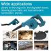 QISUO Electric Blower High-Power Electric Air Blower Strong Wind Leafs Blower Stepless Speed Change Dust Removal Fan Handheld Lithium Battery Power Supplys Home Snow Cleaner Power Tool - Buy Online on GoSupps.com