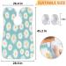 Daisies Flower Painting Beard Bib Apron - Non-Stick Waterproof Hair Catcher for Men | Perfect Grooming Gift with Suction Cups - Buy Online on GoSupps.com