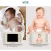 Hello Baby HB65 Gold Color Baby Monitor with 3.2 LCD Screen, Remote Pan-Tilt-Zoom Camera, Night Vision, VOX, 2-Way Audio - Beige - Buy Online on GoSupps.com