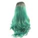 Xingyu Pine Green Ombre Heat Resistant Synthetic Lace Front Wig - Soft Long 24 Wig for Women & Drag Queen Parties - Buy Online on GoSupps.com
