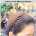 Black Wavy Metal Headband for Men and Women - Unisex Sports Hairband for Outdoor Activities - Buy Online on GoSupps.com
