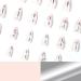 Almond Rhinestone Press on Nails - Medium Silver Stars False Nails with Glossy Nude Acrylic Design (24pcs) - Buy Online on GoSupps.com