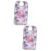 Adult Bib Elderly People Bib Adult Bibs Spit Overflow Protector Waterproof Clothing Protector with Detachable Crumb Catcher(2 pcs)