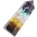 7 Chakra Orgonite 4'' Crystal Wand - Healing Tower for Chakra Balance, Stress Relief, and Inner Healing | Improve Relationships with Chakra Energy - 4'' Tall - Buy Online on GoSupps.com