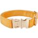 YUDOTE Ultra-Soft Natural Cotton Dog Collar for Large Dogs with Sensitive Skin - Orange L (1 Pack) - Buy Online on GoSupps.com