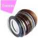 10 Rolls Coloful Sliders Nail Art Striping Tape Lines Width 1mm-Striping Tape for Nail Art-Nail Striping Tape Foil-Nail Striping Tape Thick-Nail Striping Tape with Dispenser-Self-Adhesive DIY Nail Art Tape - Buy Online on GoSupps.com