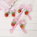 Sweet Strawberry Hair Bow Clips for Women and Teen Girls - Cute Pink Lace Barrettes for Little Girl's Hair - Assorted Accessories for Alligator Braid Ornaments - March9 (Pink2) - Buy Online on GoSupps.com