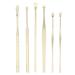 Portable Spiral Ear Wax Removal Tool Set - U Shape Ear Spoon Cleaner (Black/Yellow) - Buy Online on GoSupps.com