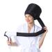Syxl's attachment for hair dryers helmet drying cap drying hoods for hair hairdryer with rubber band for hair dryer hood attachment for women and girls wet thick hair (black)