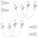 4 Pcs Window Restrictor Locks for Kids Window Restrictors UPVC Baby Security Window Locks with Screws Keys for Baby Child Children Safety Window Locks Door Locks for Home Public School and Commercial 4pcsWhite