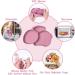 Vicloon Silicone Baby Plate with Suction | Divided Non-Slip Toddler Plate | Self Feeding Training | Includes Spoon and Fork | Ideal for High Chairs and Tables | Pink - Buy Online on GoSupps.com