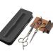 Krewey Hair Cutting Scissors Professional Home Hair cutting Barber/Salon Thinning Shears Stainless Steel Kit Black