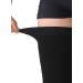 TOFLY Thigh High Compression Stockings - 20-30 mmHg Firm Support - Silicone Band - Footless Sleeves - Black (M) - Buy Online on GoSupps.com