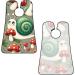 Augenstern Men's Shaving Apron - Snails & Mushrooms Pattern | Beard Bib for Easy Clean-Up - Buy Online on GoSupps.com