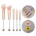 Premium Beaded Rose Gold Makeup Brush Set for Women - DIY Faux Fiber Brushes for Eyeshadow Concealer Eyebrow & Contour - Perfect Makeup Supplies - Buy Online on GoSupps.com