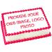 Create your own custom image, logo or photo, 1/4 sheet (10.5" x 8") Edible Icing sheet Cake topper