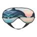 Cute Dolphin Jumping Print Double-Sided Eye Mask Soft and Light Blocking for Enhancing Sleep Quality