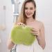 Mecctuck Foot Massage Device & Back Scrubber - Non-Slip Silicone Pad for Relaxation | Soothing Green Foot Washing Mat & Shower Brush - Buy Online on GoSupps.com