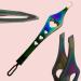 2 in 1 Rainbow Double Ended Tweezers Sharp Slant Precision Tweezer for Eyebrows & Ingrown Hair Removal Skin Care Tool Blackhead Pimple Comedone Remover (2pc) - Buy Online on GoSupps.com
