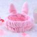 Beaupretty Bunny Ears Headband for Girls & Women - Dark Pink Makeup Hairband & Headdress - Buy Online on GoSupps.com