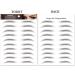 120 Pairs Eyebrow Tattoos Stickers Eyebrow Water Transfers Stickers Hair-Like Waterproof Eyebrow Stickers for Brow Grooming Shaping black - Buy Online on GoSupps.com