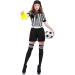 Didaey 5 Pcs Women Referee Costume Set - Romper Jumpsuits, Belt, Hat, Whistle, Long Socks - Yellow Penalty Flags - Small - Buy Online on GoSupps.com