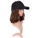 MapofBeauty Short Curly BOB Synthetic Hair Extension Baseball Hat Wig (Brown) - 13 Inch/33 cm - Buy Online on GoSupps.com