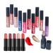 Lip Gloss Set 16 Piece Matte Lipstick Makeup Set Non-sticky High Shine Long Lasting Color Lip Gloss Set Rich Color Great Gifts for Holiday and Birthday - 080 #80