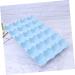 Healeved Box Egg Holder Plate Deviled Egg Holder Dispenser Container Refrigerator Egg Holder Egg Tray Wheat Blue 29*19CM - Buy Online on GoSupps.com