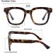 Madison Avenue Women Blue Light Glasses | Oversize Tortoiseshell Computer Eyeglasses - Buy Online on GoSupps.com
