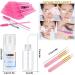 150ML Eyelash Extension Cleanser Kit with 2 Brushes and 50 Mascara Wands - Oil-Free Eyelid Foaming Cleanser for Lash Bath and Extension Shampoo (Rose) - Buy Online on GoSupps.com