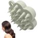 Portable Silicone Scalp Peeling Shampoo Massager - Hair Growth Brush & Shower Tool in Light Gray - Buy Online on GoSupps.com