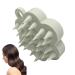 Silicone shampoo brush portable scalp massager shower-hair scrubber scalp peeling scale crest with flexible silicone bristles for wet and dry hair perfect use for men light gray
