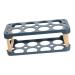 BUGUUYO Box Egg Carton Eggs Egg Holder Portable Drawers Food Refrigerator Egg Tray Shelf Side Door re-usable Blue 22.3X10.1X8.9CM