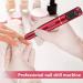 Electric Cordless Nail Drill Machine Set for Manicure Pedicure - Salon Efile Tool for Acrylic Gel Nails - Ceramic Drill Bit Included (Red) - Buy Online on GoSupps.com